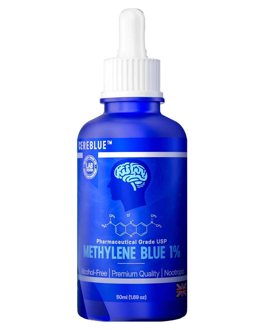 Methylene Blue 1% concentration bottle